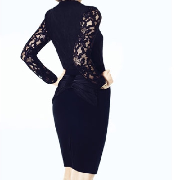 Rachel Roy Black Bow Back Pencil Skirt 0 XS - Picture 2 of 6